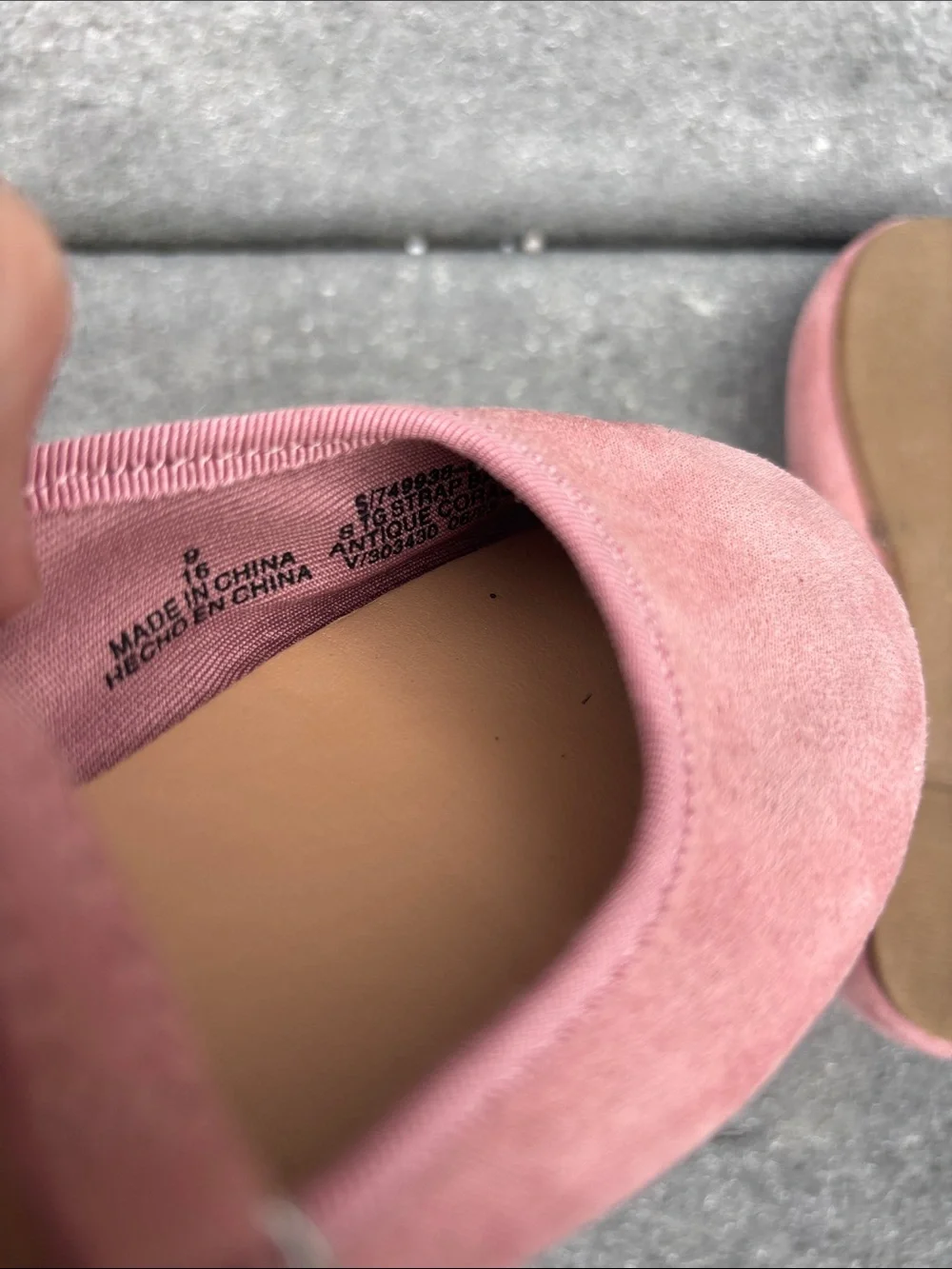 Old Navy Girls' Light Pink Mary Jane Shoes, Ballet Flats, Cute, Size Toddler 9